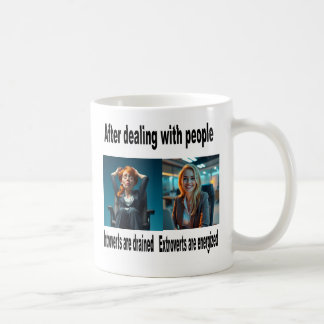 Taza De Café Tubo de café de introvertido/extrovertido