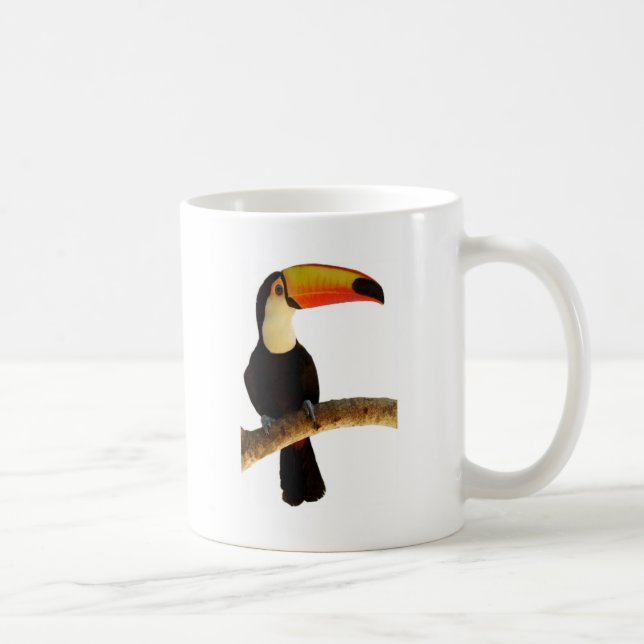 Taza De Café tucano passaro exótico da fauna brasileira (Derecha)