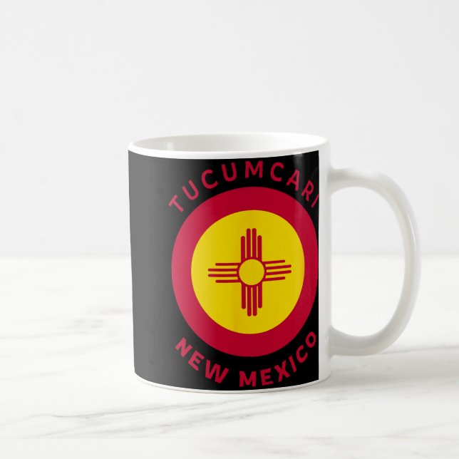 Taza De Café Tucari New Mexico Nm Flag Zia Souvenir  (Derecha)