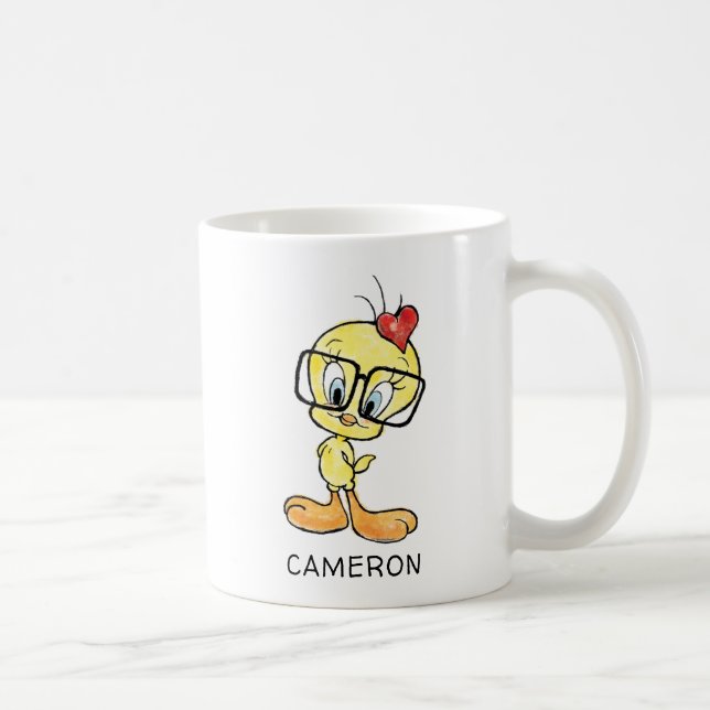 Taza De Café TUEETY™ Personalizado Bird Nered Coffee Mug (Derecha)