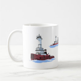 Taza De Café Tug Victory y Barge James L. Kuber (K&K)