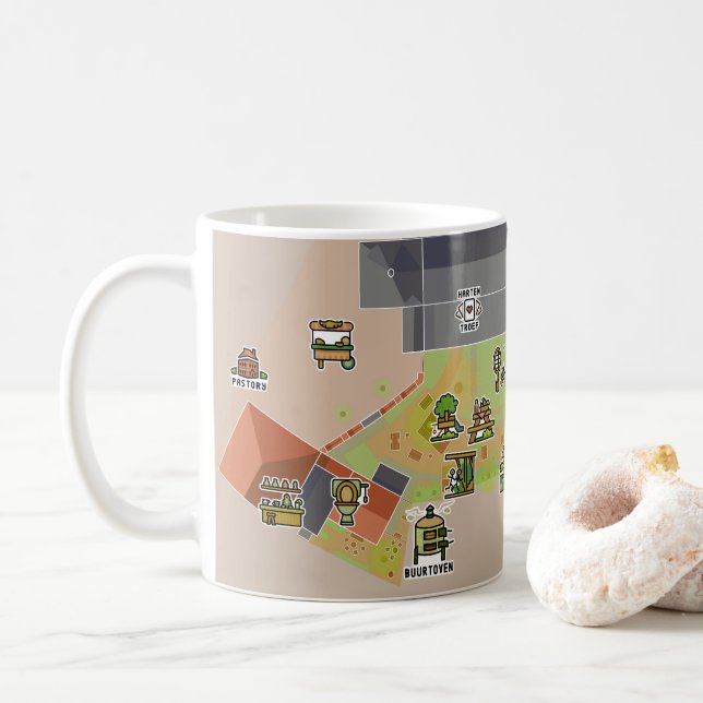 Taza De Café Tuinkaart Pastory Koffie en Thee (Con donut)