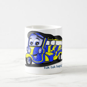 Taza De Café tuk del tuk feliz