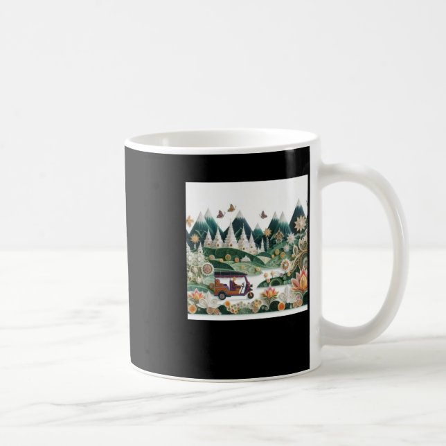 Taza De Café Tuk Tuk Thailand #1 Pegatina (Derecha)