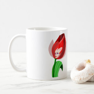 Taza De Café Tulip Chica Coffee Mug