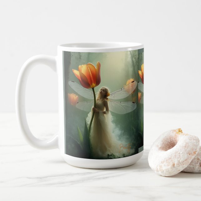 Taza De Café Tulip Fantasy Mug encantado (Con donut)