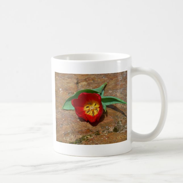 Taza De Café Tulip rojo primavera (Derecha)