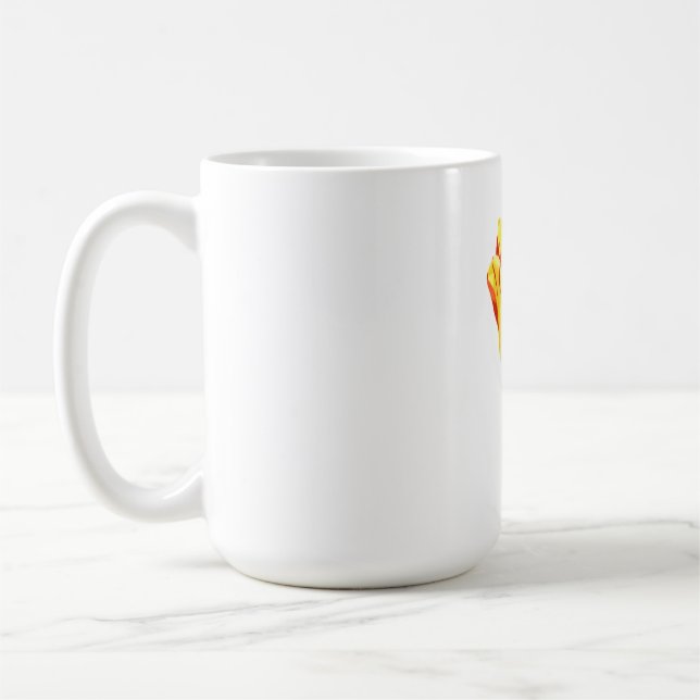 Taza De Café Tulipán amarillo y rojo (Izquierda)