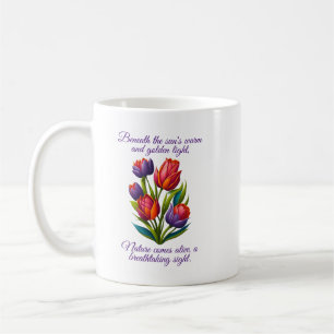 Taza De Café Tulipán con poema - Mug