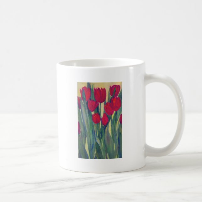 Taza De Café tulipán rojo (Derecha)
