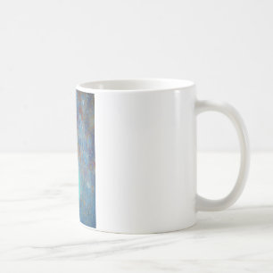 Taza De Café Tulipán rojo sobre pizarra gris azul