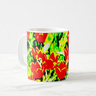 Taza De Café Tulipanes