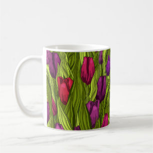 Taza De Café Tulipanes