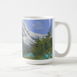 Taza De Café Tulipanes azules en una caminata