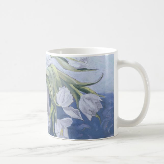 Taza De Café Tulipanes blancos (Derecha)