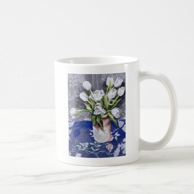 Taza De Café Tulipanes blancos 1994 (Derecha)