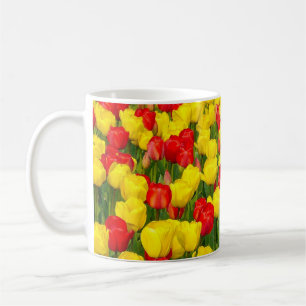 Taza De Café Tulipanes coloridos