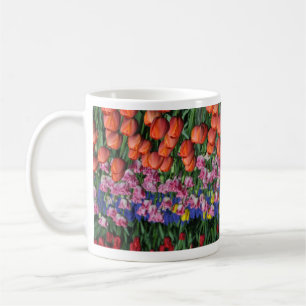 Taza De Café Tulipanes de primavera coloridos