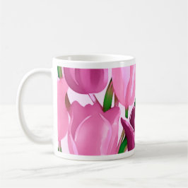 Taza De Café Tulipanes de primavera nombre personalizado regalo