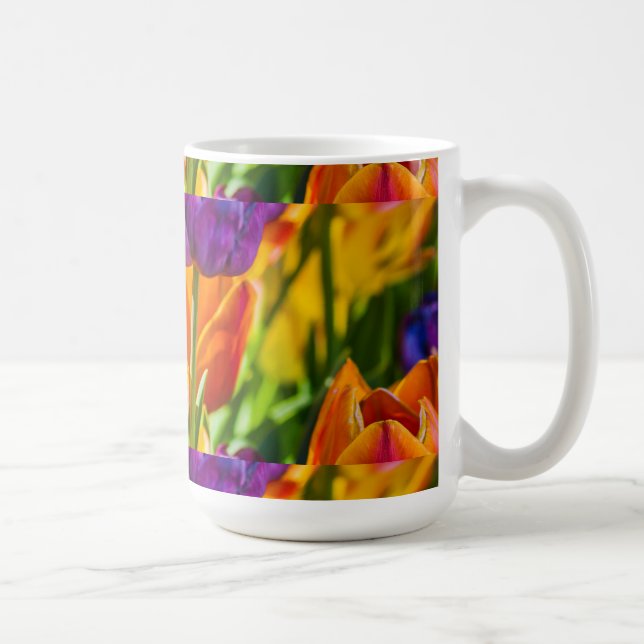 Taza De Café Tulipanes Encantadores 01 (Derecha)