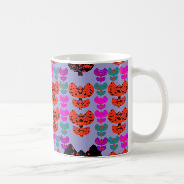 Taza De Café Tulipanes Estrellas (Derecha)