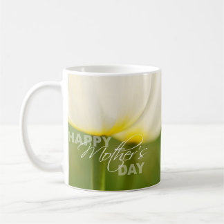 Taza De Café Tulipanes felices del día de madre