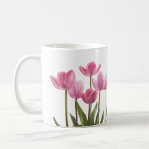 Taza De Café Tulipanes rosados