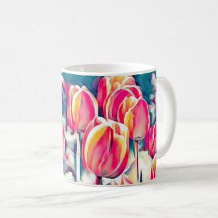Taza De Café Tulipanos