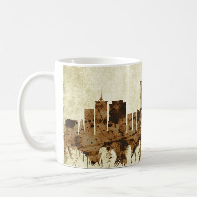 Taza De Café Tulsa Oklahoma Cityscape (Izquierda)