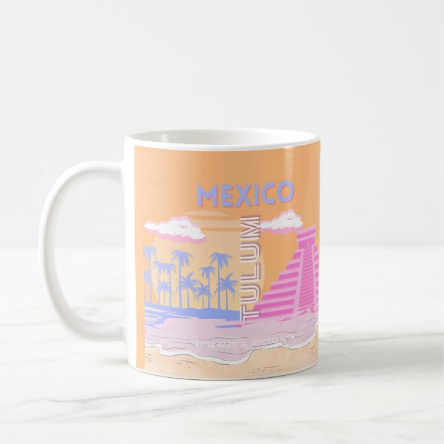 Taza De Café Tulum, Viajes, Preppy (Izquierda)