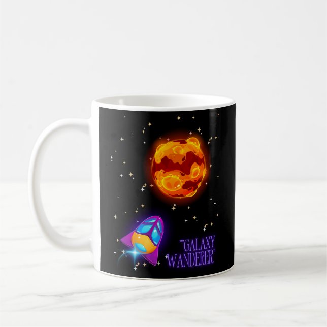 Taza De Café Tumbler Aislado De Galaxy Wanderer (Izquierda)