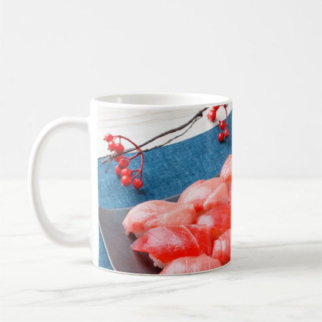 Taza De Café Tuna Feast – Japanese Sushi Harmony Mug (Izquierda)