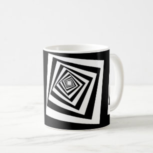 Taza De Café Túnel en movimiento de ilusión óptica hipnótica
