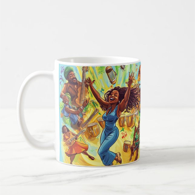 Taza De Café "Tunes tropicales: Soca & Calypso Jam" (Izquierda)