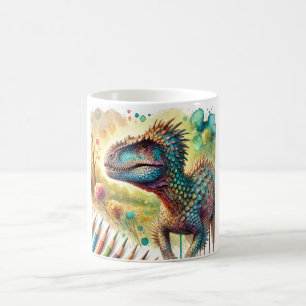 Taza De Café Tuojiangosaurus in Watercolor 180724AREF132 - Wate