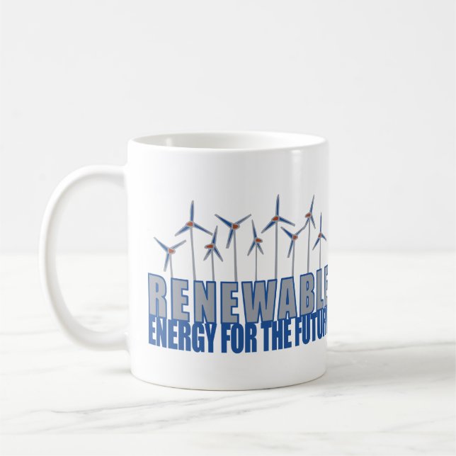 Taza De Café Turbinas de energía eólica (Izquierda)