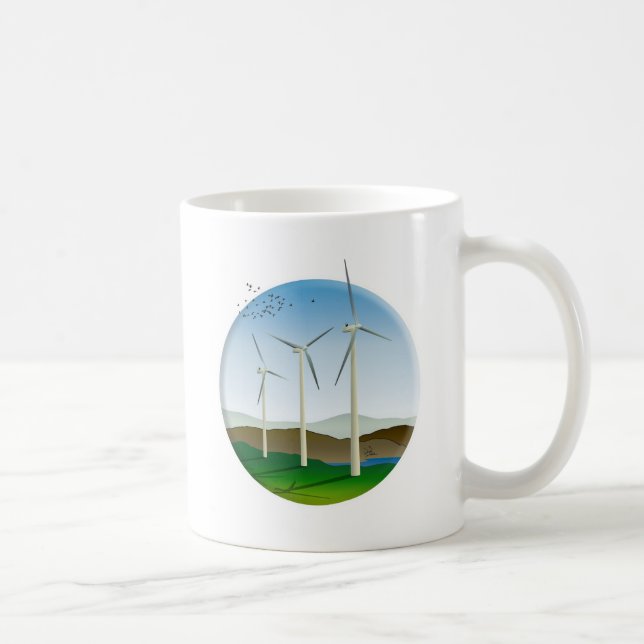 Taza De Café Turbinas eólicas (Derecha)
