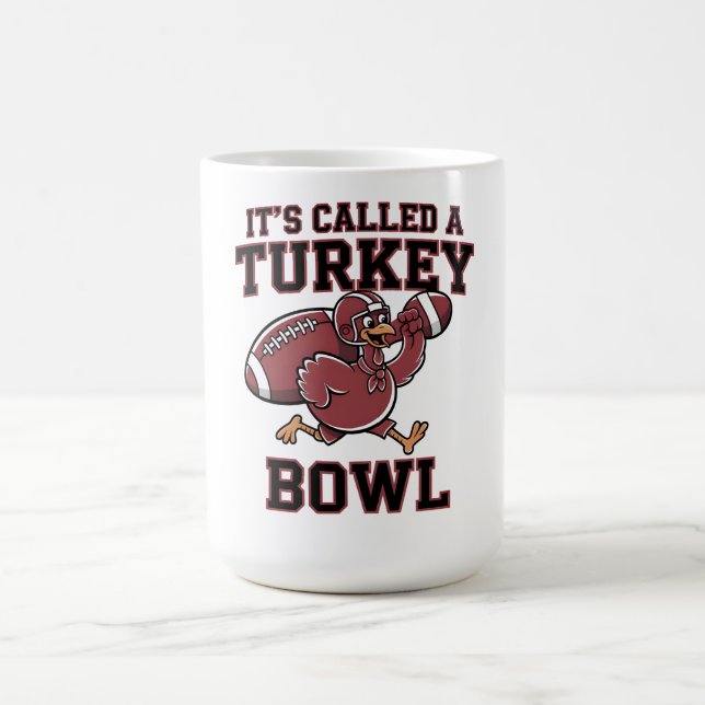 TAZA DE CAFÉ TURKEY BOWL FOOTBALL THANKSGIVING TEE (Centro)