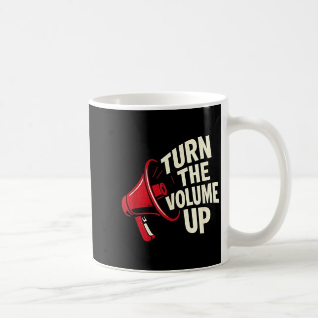 Taza De Café Turn The Volume Up  (Derecha)