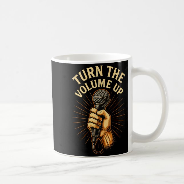 Taza De Café Turn The Volume Up  (Derecha)