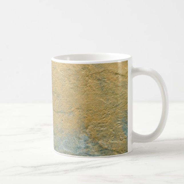 Taza De Café Turquesa de Cobre Acabado Falso (Derecha)