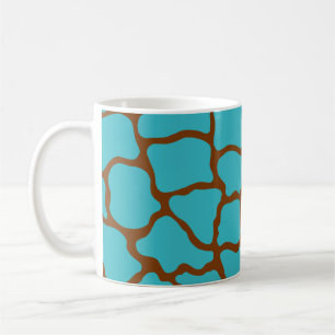 Taza de café turquesa retro