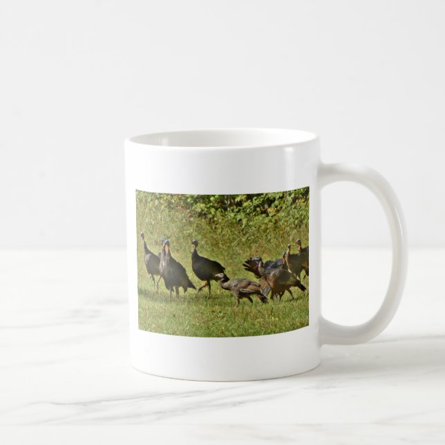Taza De Café Turquía salvaje, colores de camuflaje (Derecha)