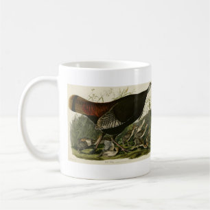 Taza De Café Turquía salvaje de las aves estadounidenses de Aud