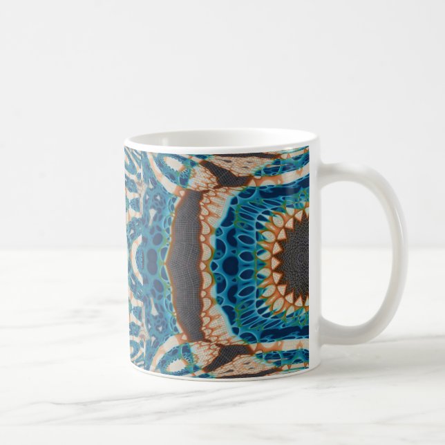 Taza De Café Turquoise Gold Sun Southwestern Art (Derecha)