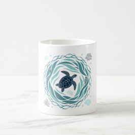 Taza De Café Turtle And Sea