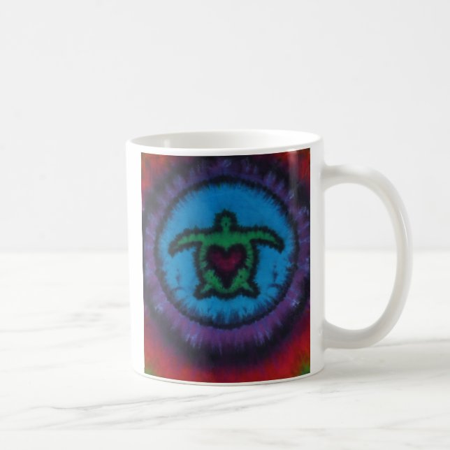 Taza De Café Turtle Love Tie Dye (Derecha)