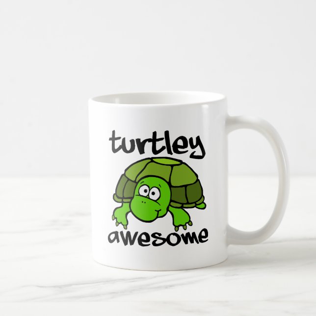 Taza De Café Turtley Awesome Funny Mug (Derecha)