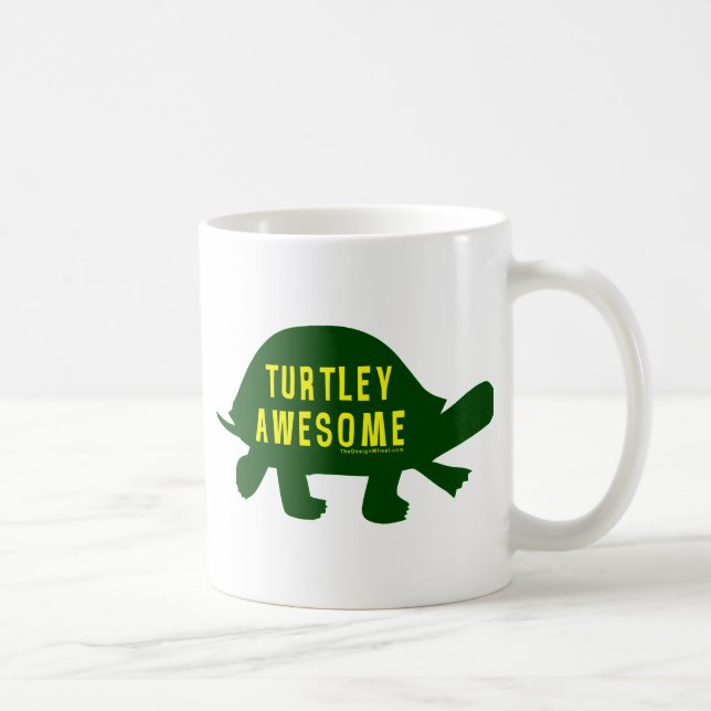 Taza De Café Turtley Totalmente Awesome (Derecha)