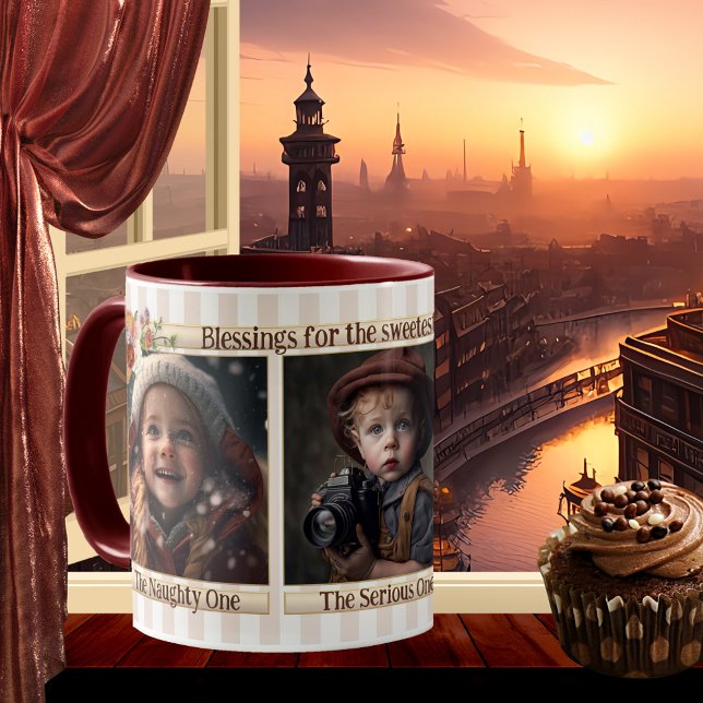 Taza De Café Tus fotos tachadas de graciosa mamá ventilado (Subido por el creador)